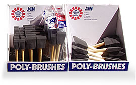 50 2 Inch Jen Manufacturing Orginial Poly-Brush Foam Disposable Brush -  Household Bristle Paintbrushes 